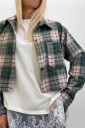 camicia crop flanellata sarah